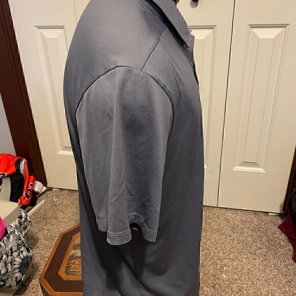 Nike DriFit Gray Mens XL Anaheim Angels Short Sleeve Polo - Picture 4 of 5